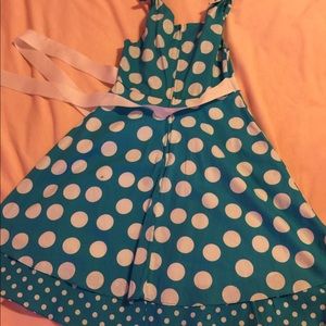Polka dot girls dress